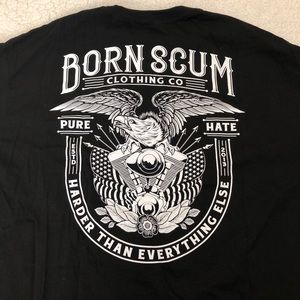 Born Scum Black T Shirt